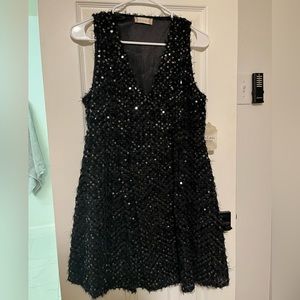 Black sequin dress